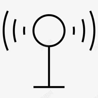 无线信号通信和媒体夏普图标图标