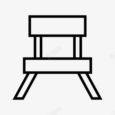 沙发长凳椅子图标图标