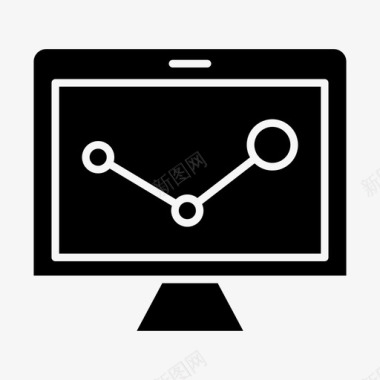 分析计算机办公室图标图标