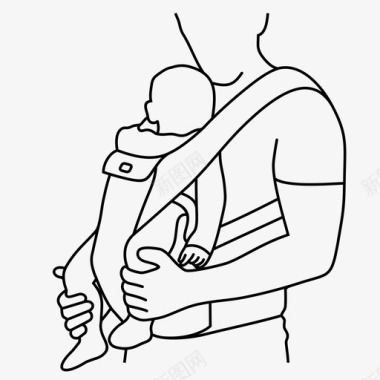婴儿旅行系统座椅图标图标
