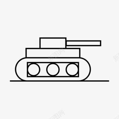 坦克军队国防图标图标