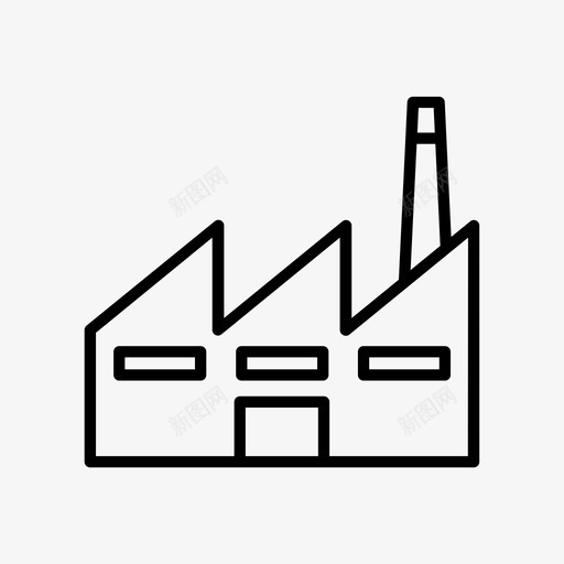 工业建筑工厂图标svg_新图网 https://ixintu.com 工业 工厂 建筑