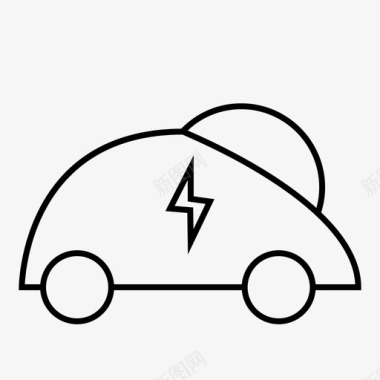 汽车电池充电图标图标