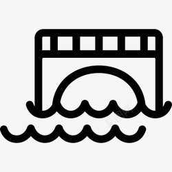 水上桥梁水上桥梁建筑物图标高清图片