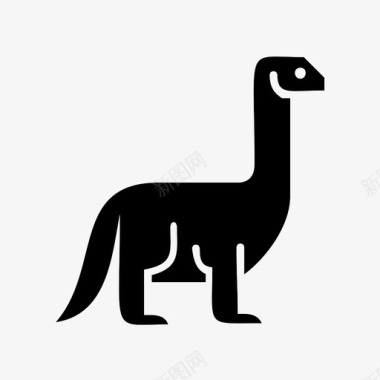 恐龙动物史前的图标图标