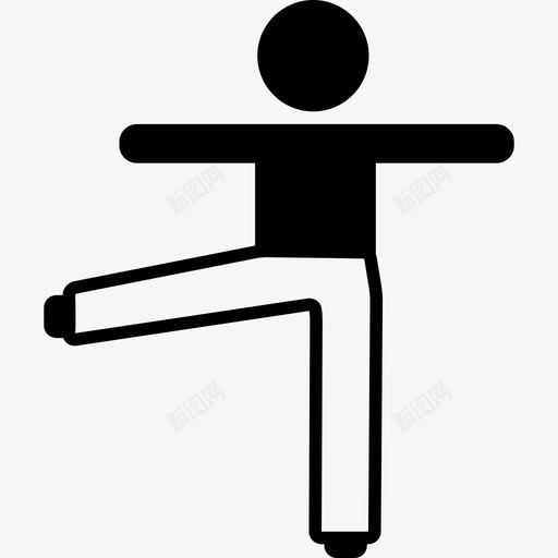 手臂和腿部伸展运动瑜伽图标svg_新图网 https://ixintu.com 手臂和腿部伸展 手臂和腿部伸展运动瑜伽 瑜伽 运动