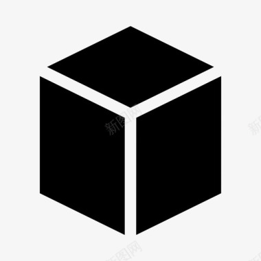 三维盒子立方体图标图标