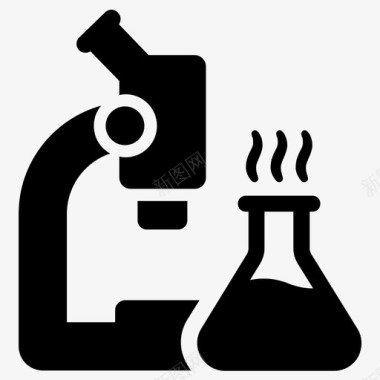 实验室化学科学图标图标