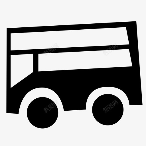 巴士双层巴士交通工具图标svg_新图网 https://ixintu.com 交通工具 双层巴士 巴士 旅行