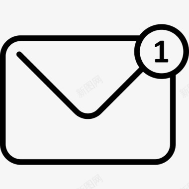 收件箱电子邮件界面在线应用程序图标图标
