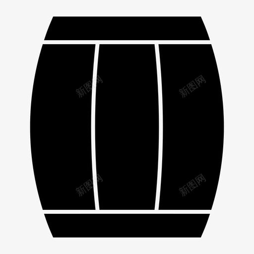 木桶容器海盗图标svg_新图网 https://ixintu.com 容器 木桶 海盗