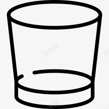 威士忌杯杯子厨房图标图标