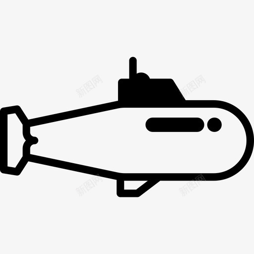 潜艇朝右运输运输线图标svg_新图网 https://ixintu.com 潜艇朝右 运输 运输线
