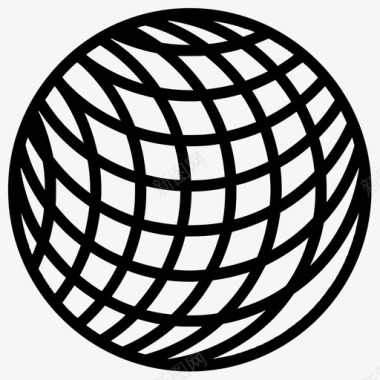藤球圆几何学图标图标