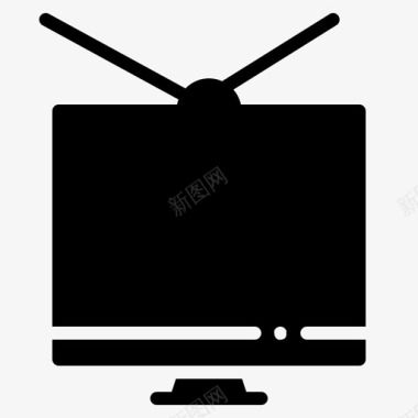 电视监视器设备图标图标