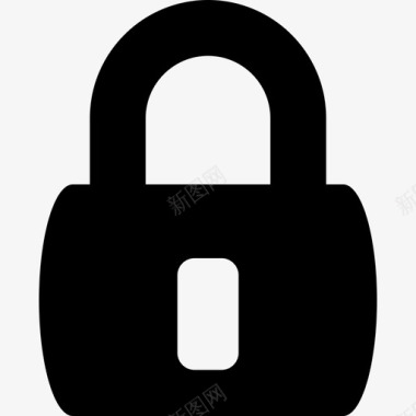 锁定挂锁安全网络象形图图标图标
