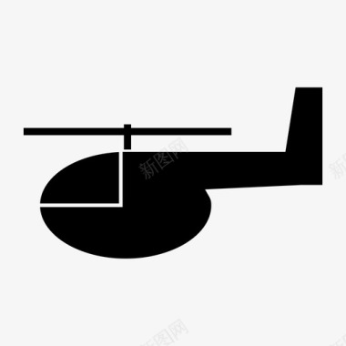直升机空运飞行图标图标