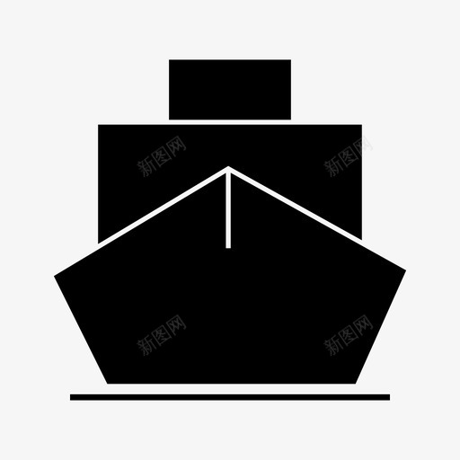 船货物邮轮图标svg_新图网 https://ixintu.com 公共交通工具 船 货物 邮轮