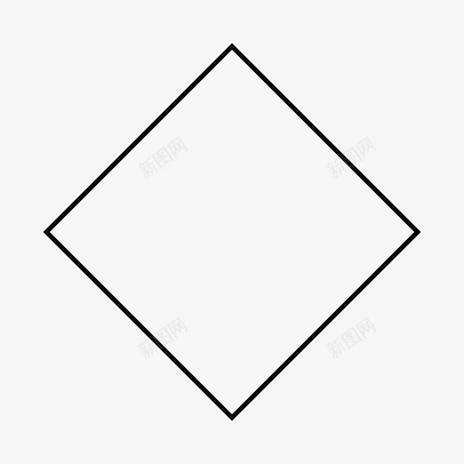 菱形图形几何图标svg_新图网 https://ixintu.com 三角形 几何 几何形状 图形 形状 菱形