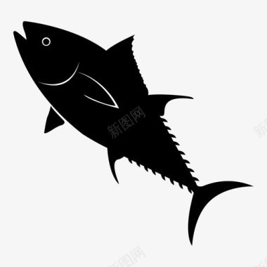 金枪鱼鱼海鲜图标图标