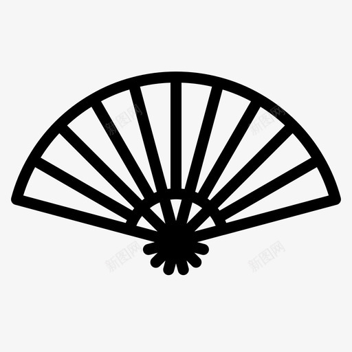 风扇折叠式手持式图标svg_新图网 https://ixintu.com 手持式 折叠式 日本 日本轮廓 风扇