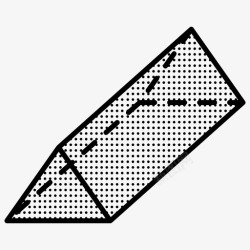 点状物圆锥体金字塔点状物图标高清图片