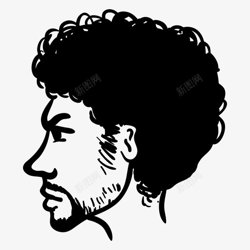 男人脸卷曲的手绘的男人脸图标svg_新图网 https://ixintu.com 卷曲的 手绘的男人脸 男人脸