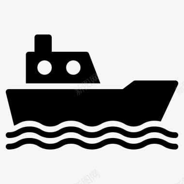 船渡船海上图标图标