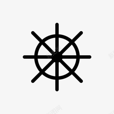 舵船手轮图标图标