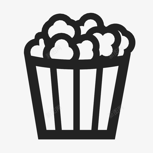 爆米花图标svg_新图网 https://ixintu.com 爆米花