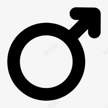 男性性别符号图标图标
