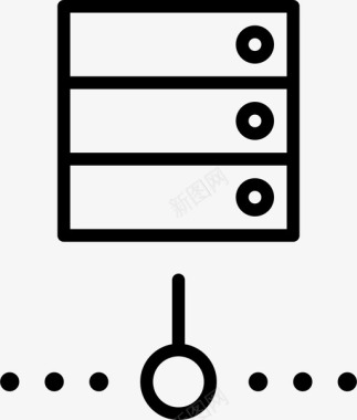 服务器中心数据图标图标