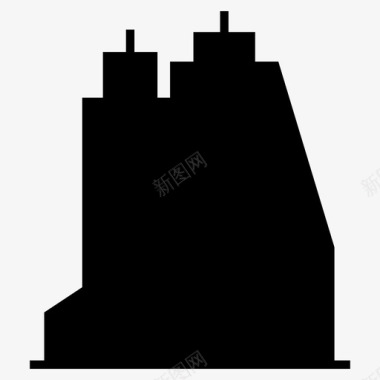 建筑大厦摩天大楼图标图标