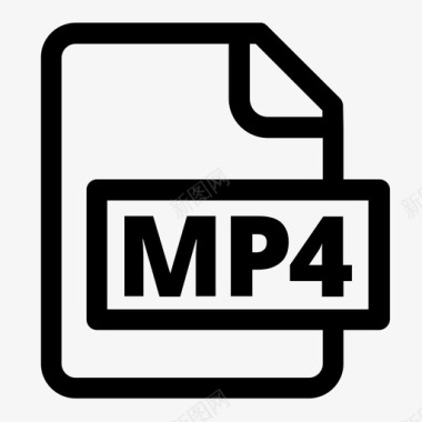 文件格式mp4图标图标