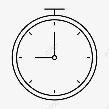 秒表闹钟时段图标图标