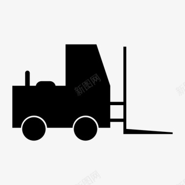 叉车工业卡车图标图标