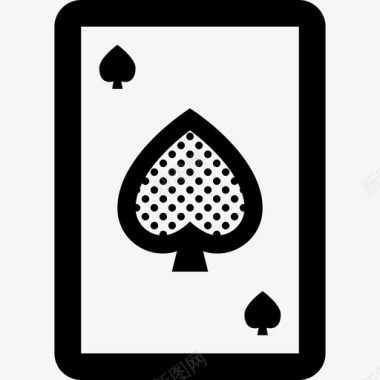 黑桃王牌纸牌扑克牌图标图标
