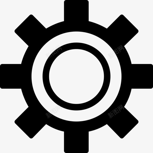 齿轮维护修理图标svg_新图网 https://ixintu.com 修理 维护 设置 齿轮