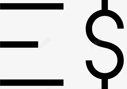 美元列表货币图标图标