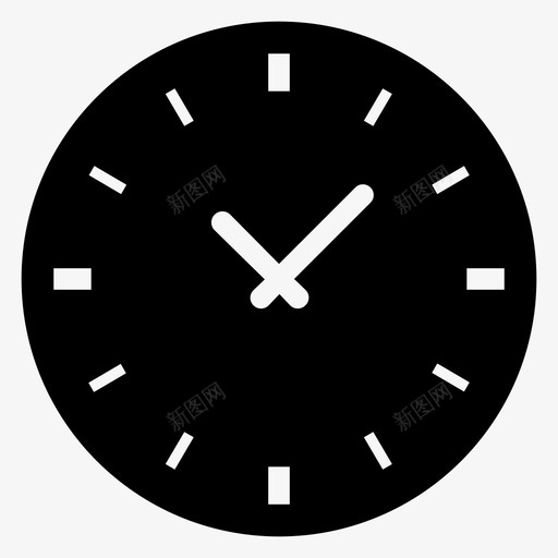 时钟商务办公室图标svg_新图网 https://ixintu.com 2000个简单的实心图标 办公室 商务 时钟 时间 计划