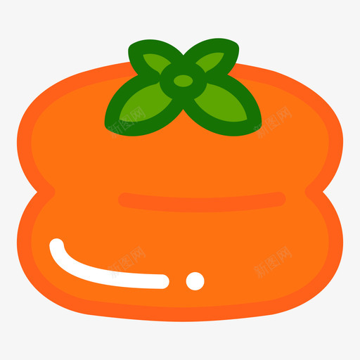 柿子svg_新图网 https://ixintu.com 柿子