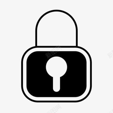 数据隐私策略gdpr锁图标图标