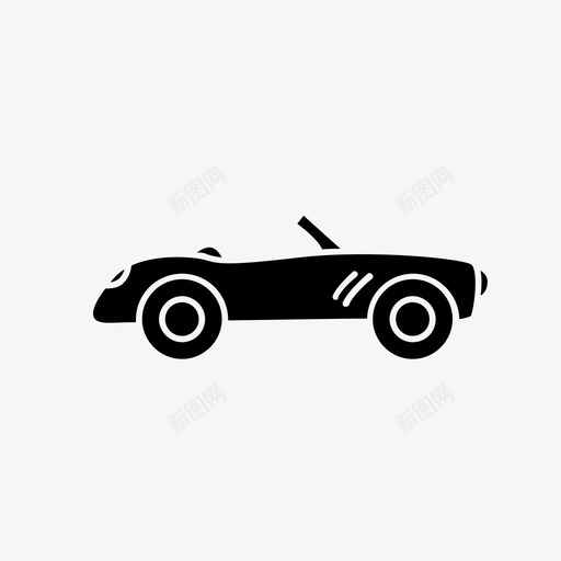 汽车经典运动型图标svg_新图网 https://ixintu.com 复古 手绘汽车 汽车 经典 运动型
