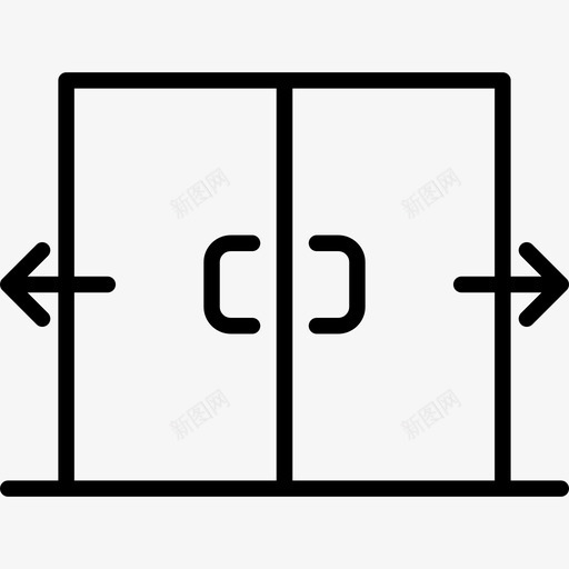 地铁门建筑物地铁图标svg_新图网 https://ixintu.com 地铁 地铁门 建筑物