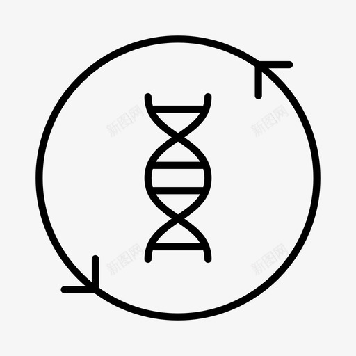 dna修复生物化学生物学图标svg_新图网 https://ixintu.com dna修复 医学 生物化学 生物学 研究