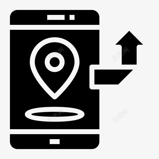 位置移动共享图标svg_新图网 https://ixintu.com 位置 共享 社交网络稳固 移动