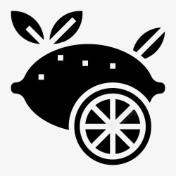 柠檬香味柠檬饮料果汁图标高清图片
