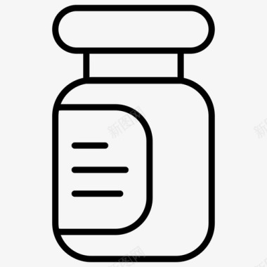 杂货瓶子药瓶图标图标