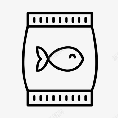 鱼食水族馆水产图标图标