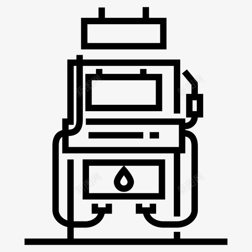 加油站燃料气泵图标svg_新图网 https://ixintu.com 加油站 城市乡村景观 气泵 汽油 燃料 石油